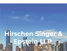 Tablet Screenshot of hirschensinger.com